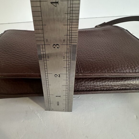 Vtg Etienne Aigner Oxblood Burgundy Leather Shoulder Cross Body Bag 7.5" 80s 90s - Picture 13 of 15